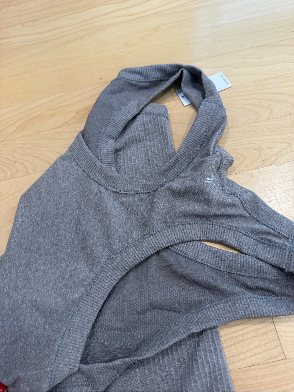 Old Navy Charcoal Ribbed Racerback Tank - Picture 4 of 4